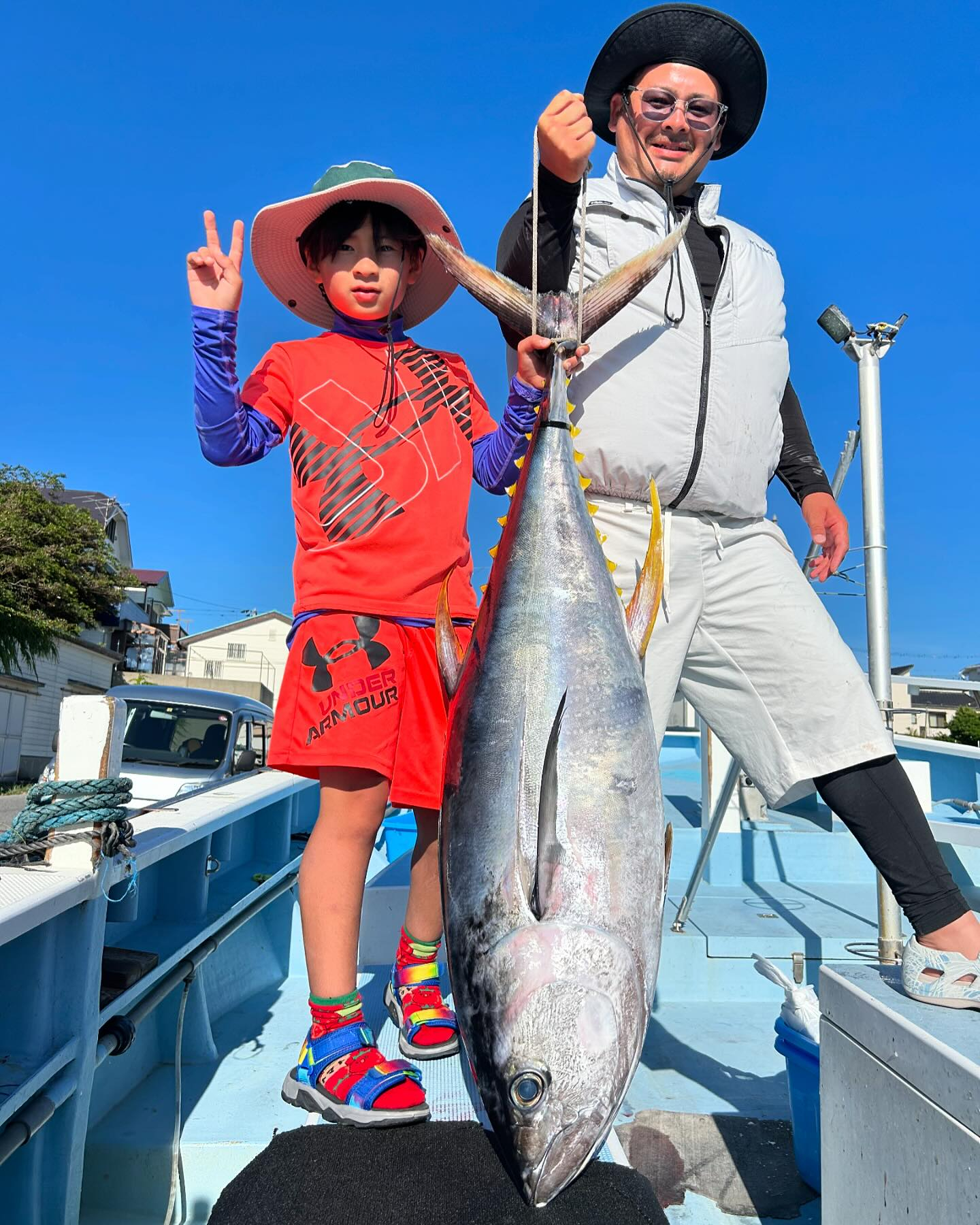 キハダマグロのフカセ船