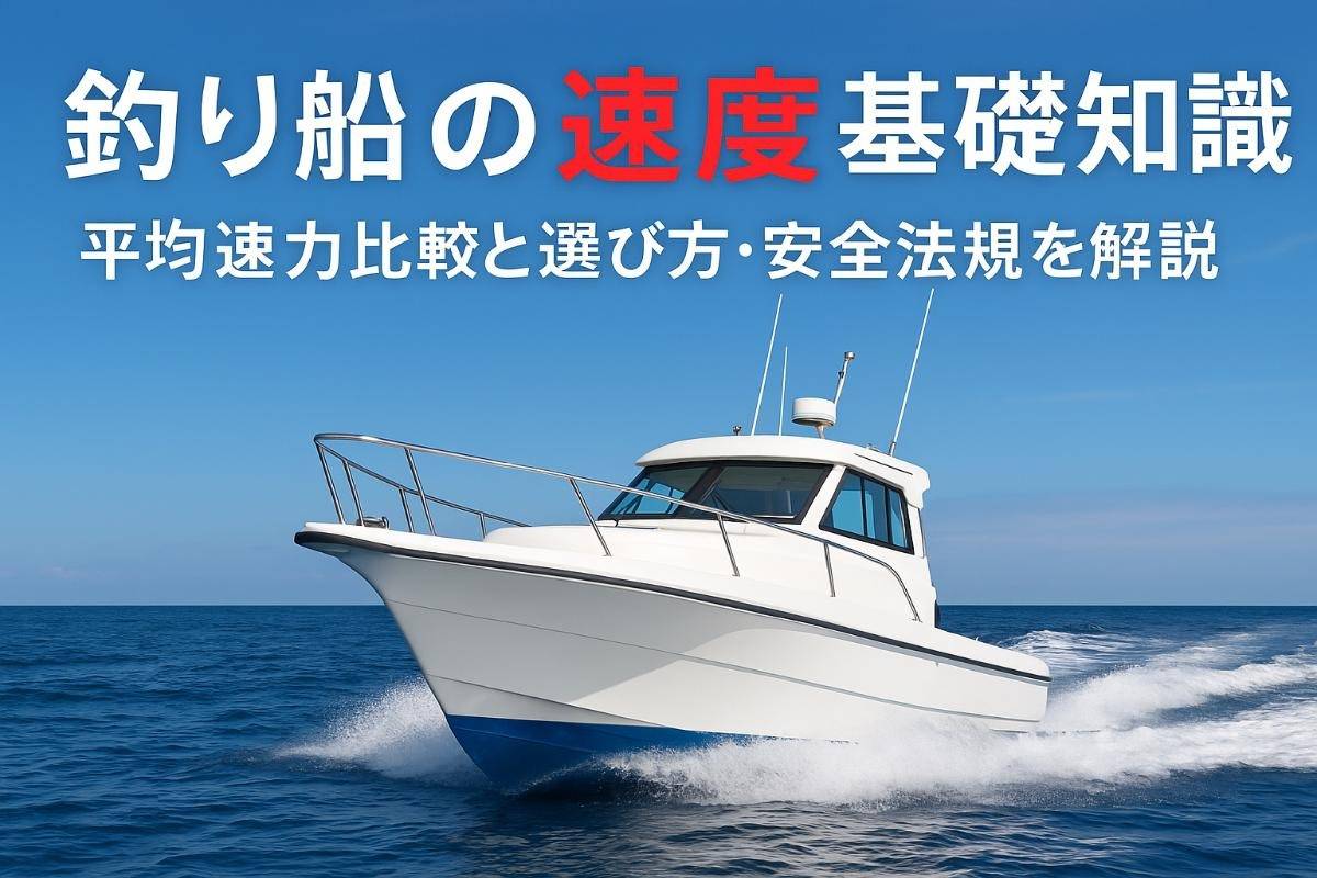 釣り船の速度の基礎知識と平均速力比較｜快適な選び方と安全法規まで徹底解説