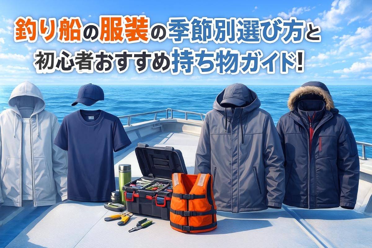 釣り船の服装の季節別選び方と初心者おすすめ持ち物ガイド！