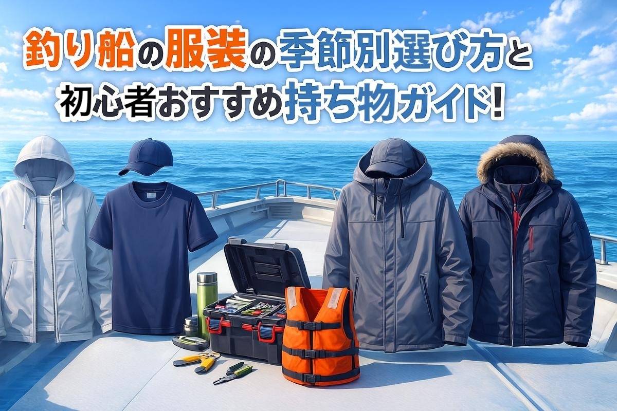 釣り船の服装の季節別選び方と初心者おすすめ持ち物ガイド!