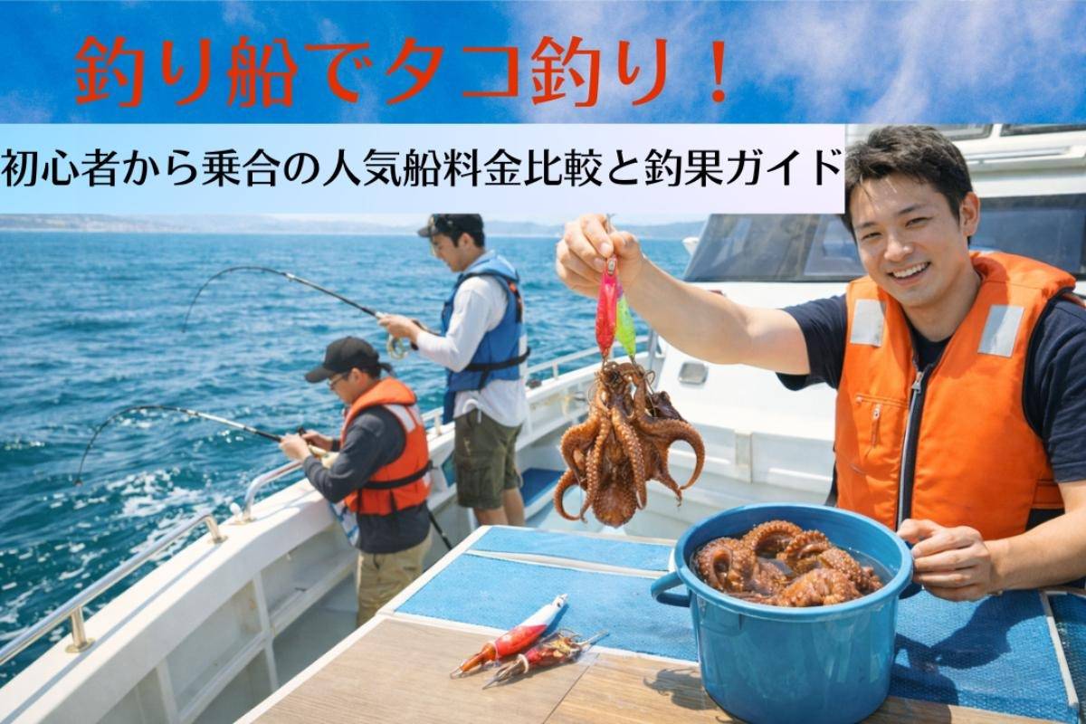 釣り船でタコ釣り！初心者から乗合の人気船料金比較と釣果ガイド