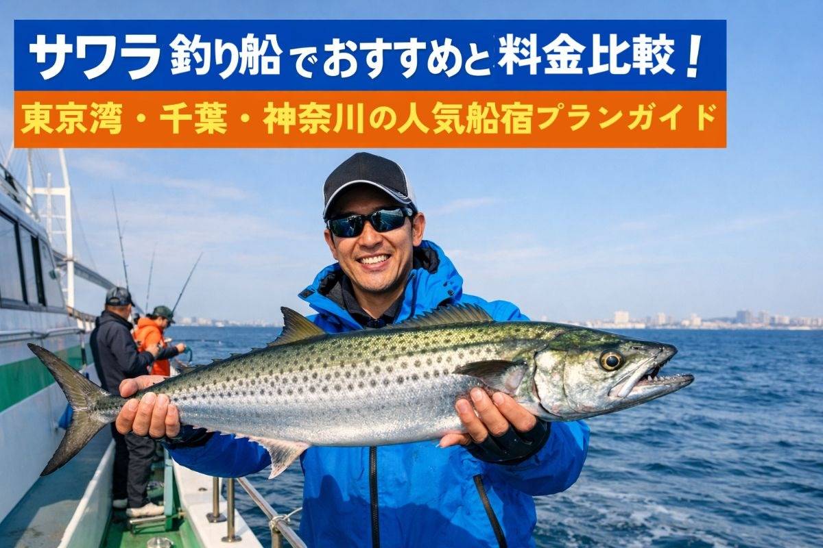サワラ釣り船でおすすめと料金比較!東京湾・千葉・神奈川の人気船宿プランガイド
