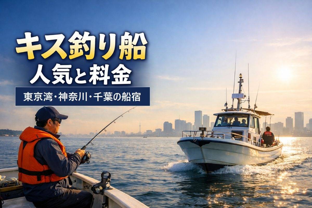 キス釣り船で人気と料金比較！東京湾・神奈川・千葉のおすすめ船宿と仕掛け解説