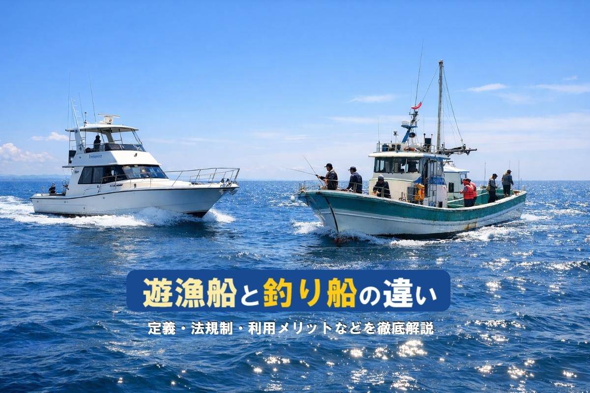 遊漁船と釣り船の違い完全ガイド｜定義・法規制・利用メリットなどを徹底解説