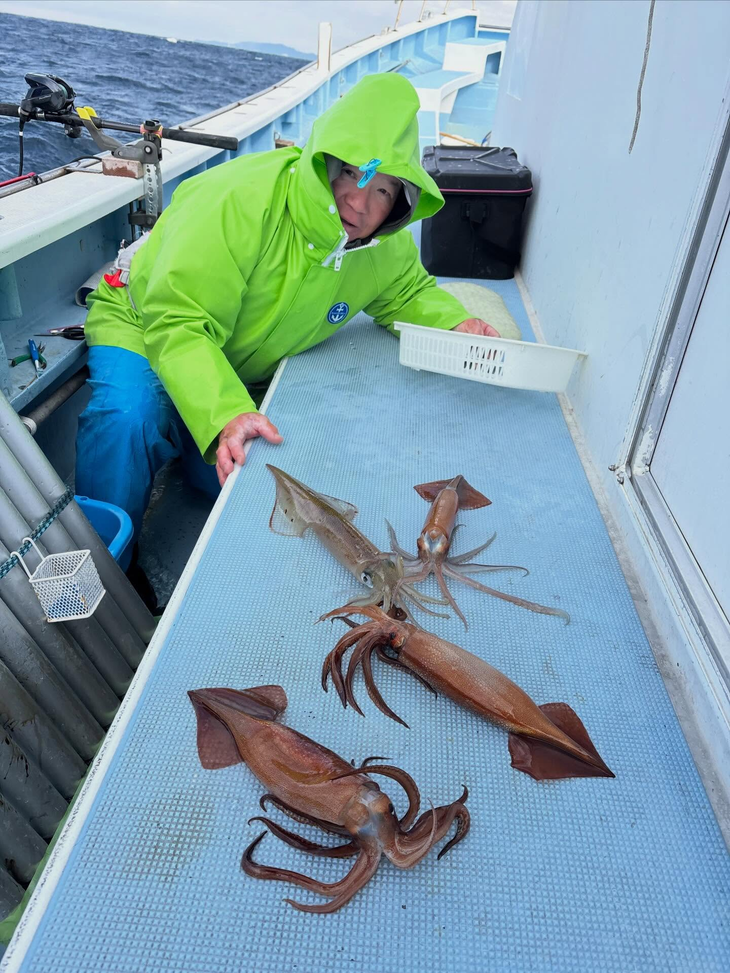 ヤリイカ船とトラフグ船