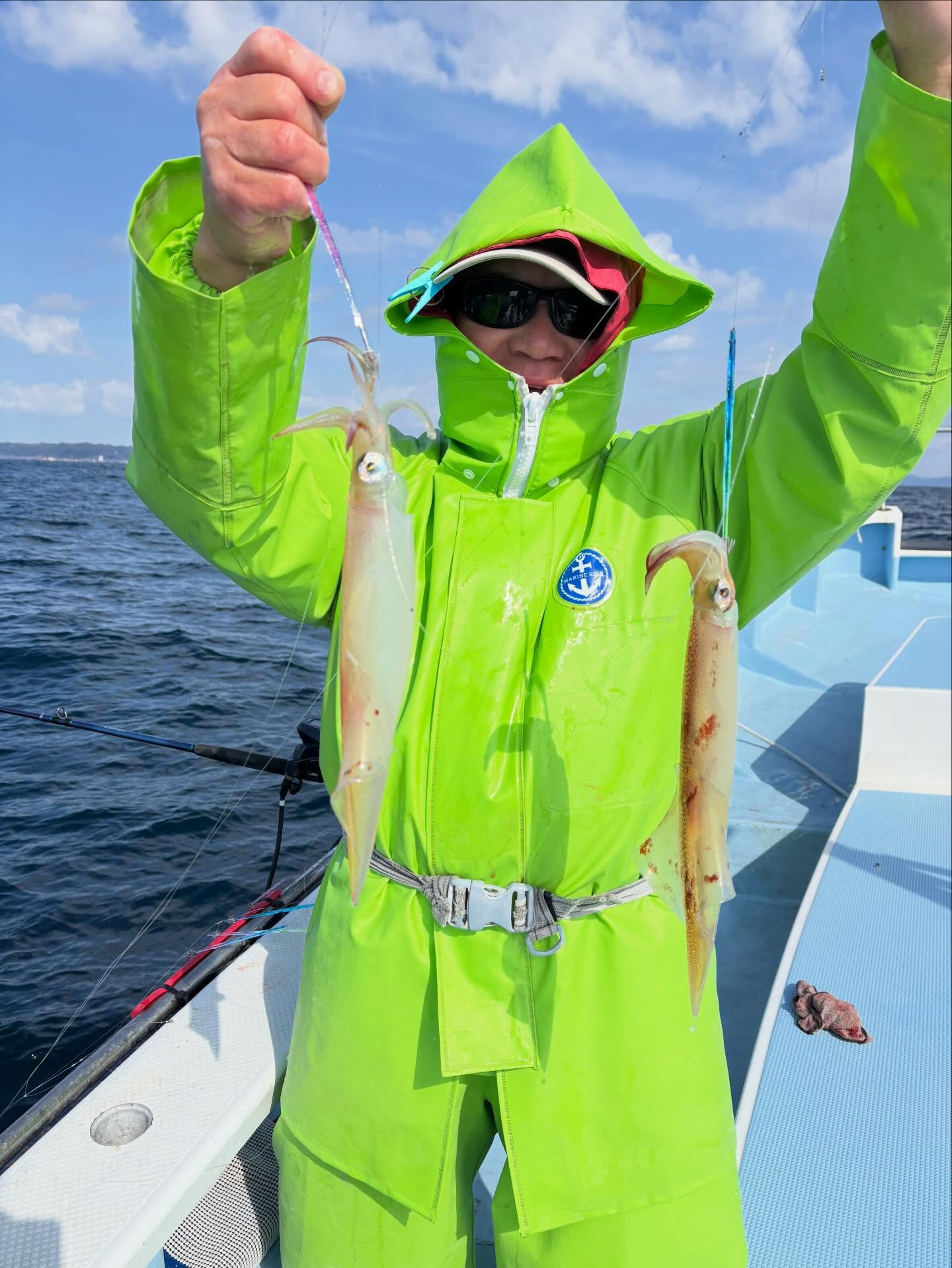 トラフグ船とヤリイカ船