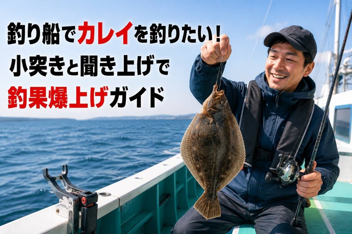 釣り船でカレイを釣りたい！小突きと聞き上げで釣果爆上げガイド