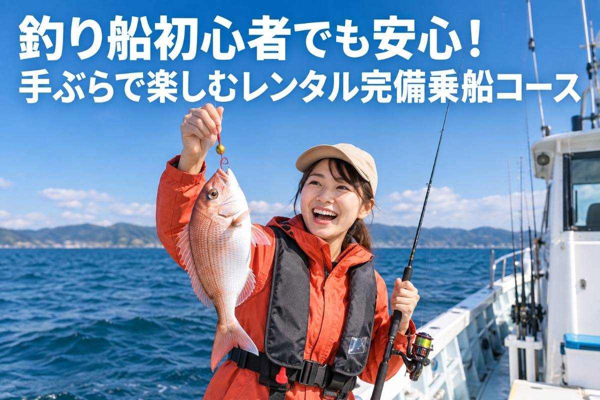 釣り船初心者でも安心！手ぶらで楽しむレンタル完備乗船コース