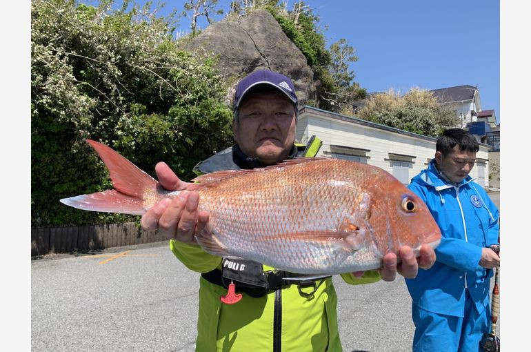 4月9日（日）　マダイ　　ヤリイカ